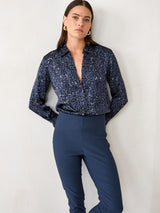 מכנסיים בורדוקס פס