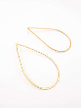 עגיל טיפה ענק עבודת יד