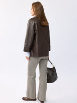 ז'קט עור פרלה