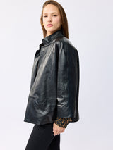 ז'קט עור פרלה