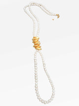 שרשרת עניבת צ'יפס ופנינים