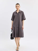 שמלה סקוויד משבצות