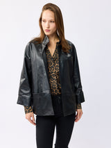 ז'קט עור פרלה