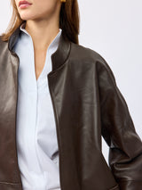 ז'קט עור פרלה