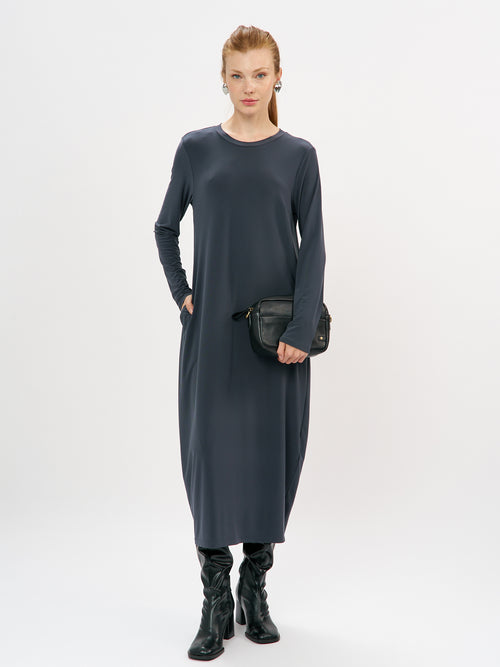 שמלה רותם שרוול ארוך