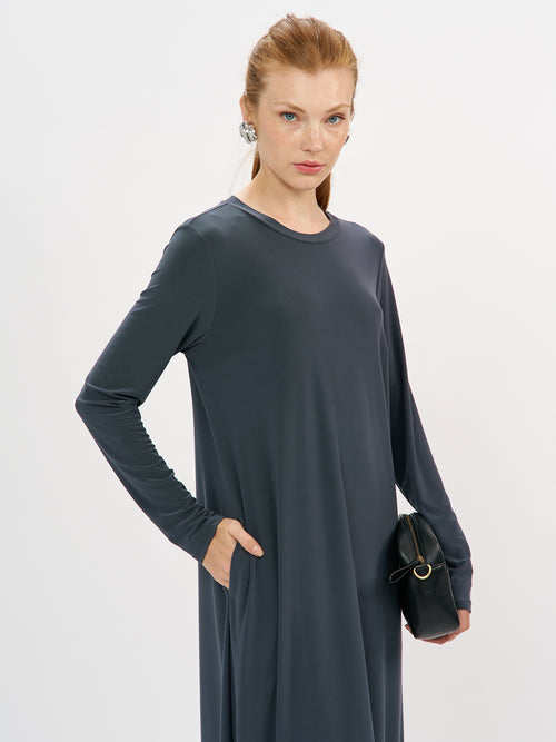 שמלה רותם שרוול ארוך