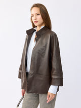 ז'קט עור פרלה