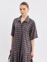 שמלה סקוויד משבצות