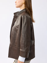 ז'קט עור פרלה