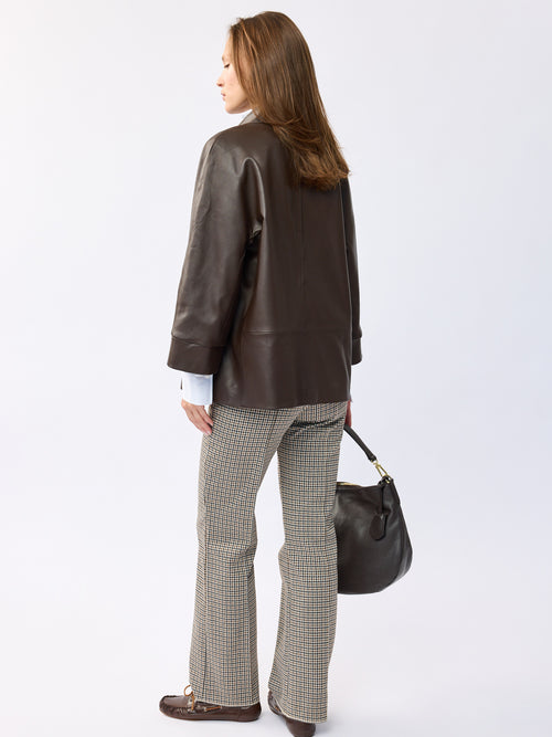 ז'קט עור פרלה