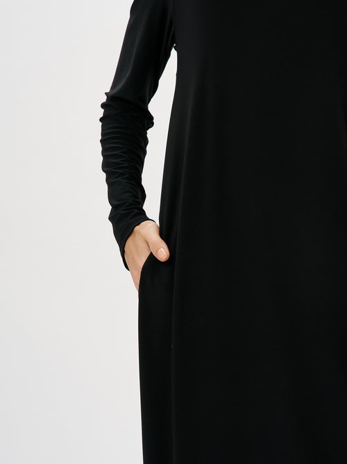 שמלה רותם שרוול ארוך