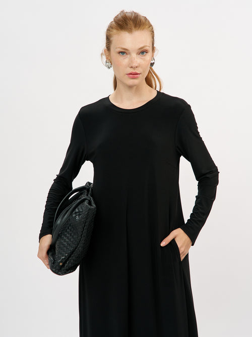 שמלה רותם שרוול ארוך