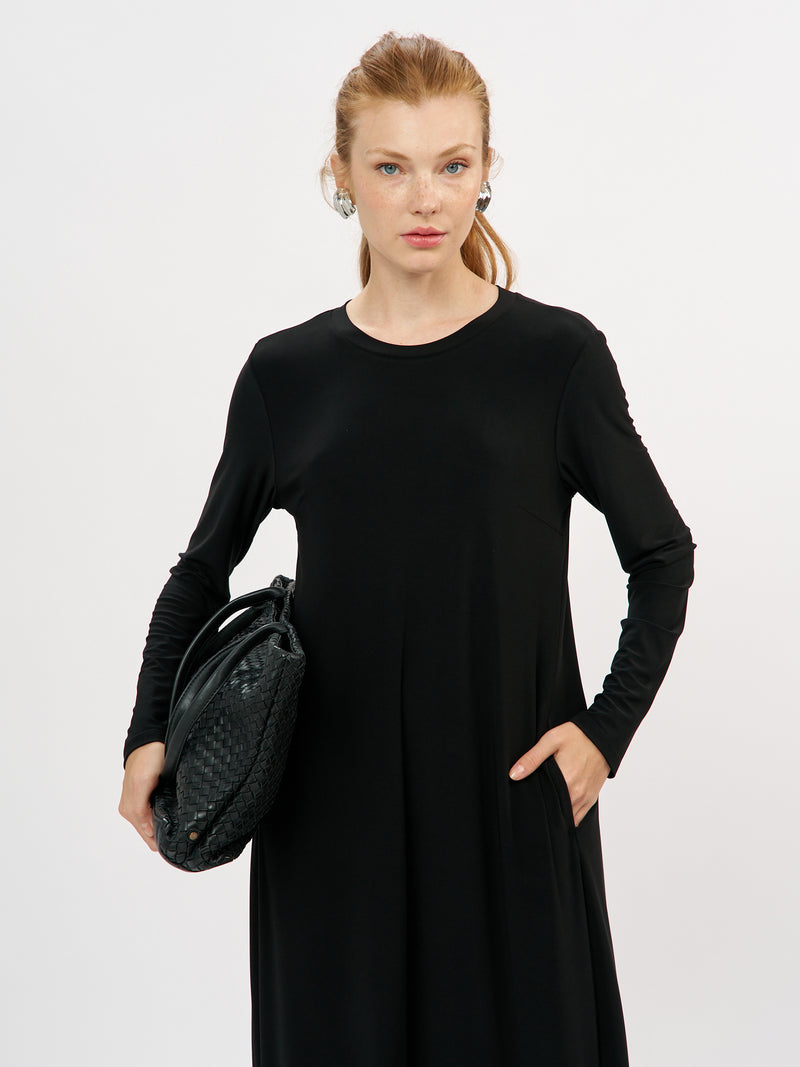 שמלה רותם שרוול ארוך