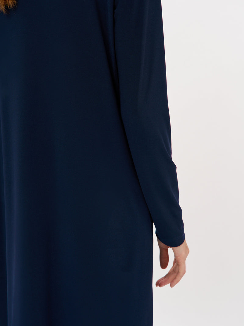 שמלה רותם שרוול ארוך