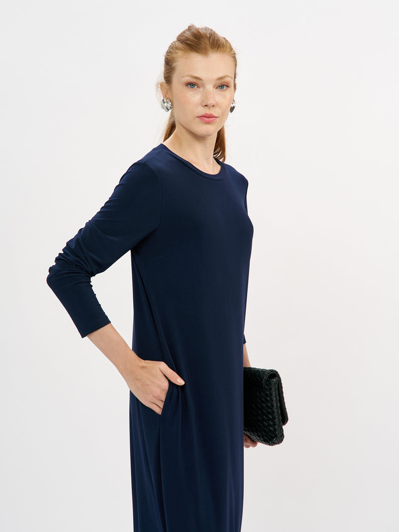 שמלה רותם שרוול ארוך