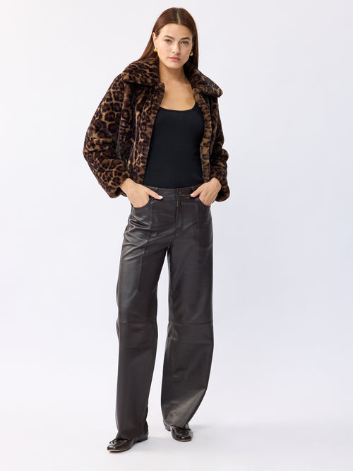 מכנסי ארנו עור