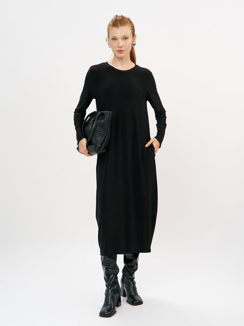 שמלה רותם שרוול ארוך