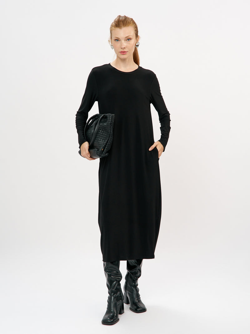 שמלה רותם שרוול ארוך