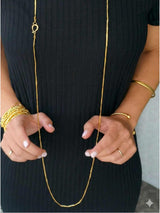 שרשרת עצמות ארוכה עבודת יד