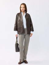 ז'קט עור פרלה