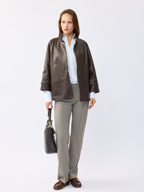 ז'קט עור פרלה