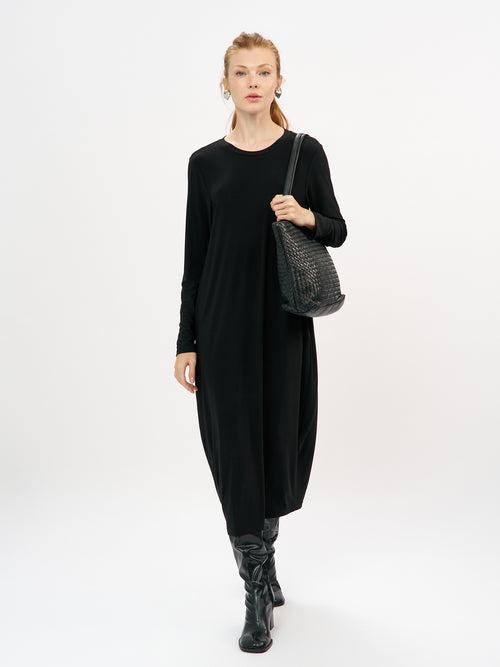 שמלה רותם שרוול ארוך