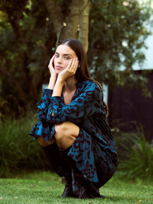 שמלה בונדי סאטן