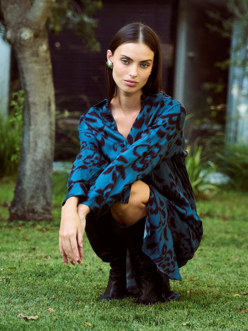 שמלה בונדי סאטן